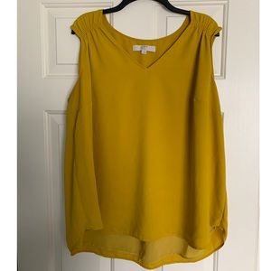 LOFT Plus Smocked Trim Shell